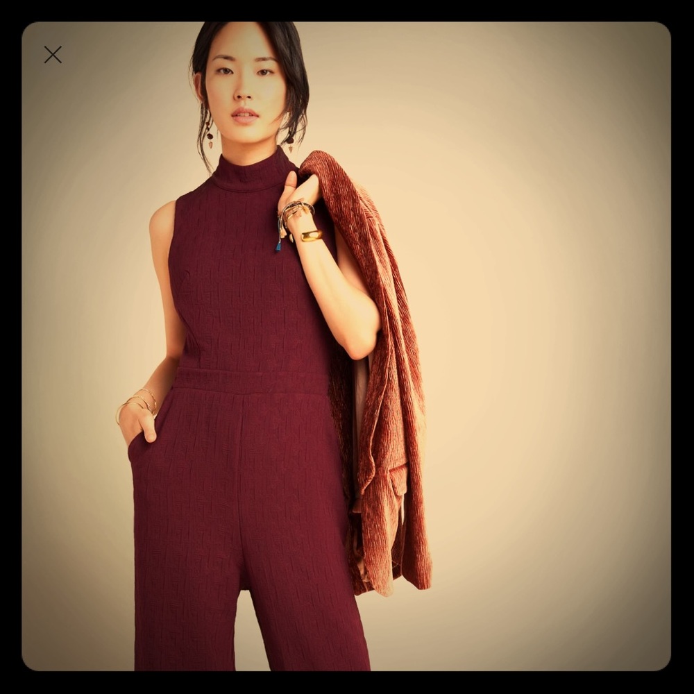Anthropologie jumpsuit size 10 (very flattering)